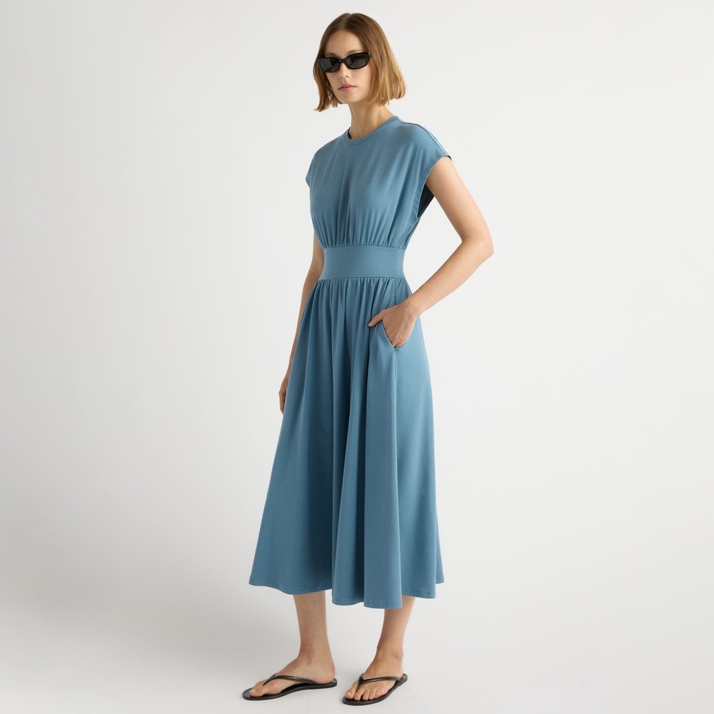 Modern Citizen Prima Jersey Midi Dress Size XSDusty Blue / Regular / XS